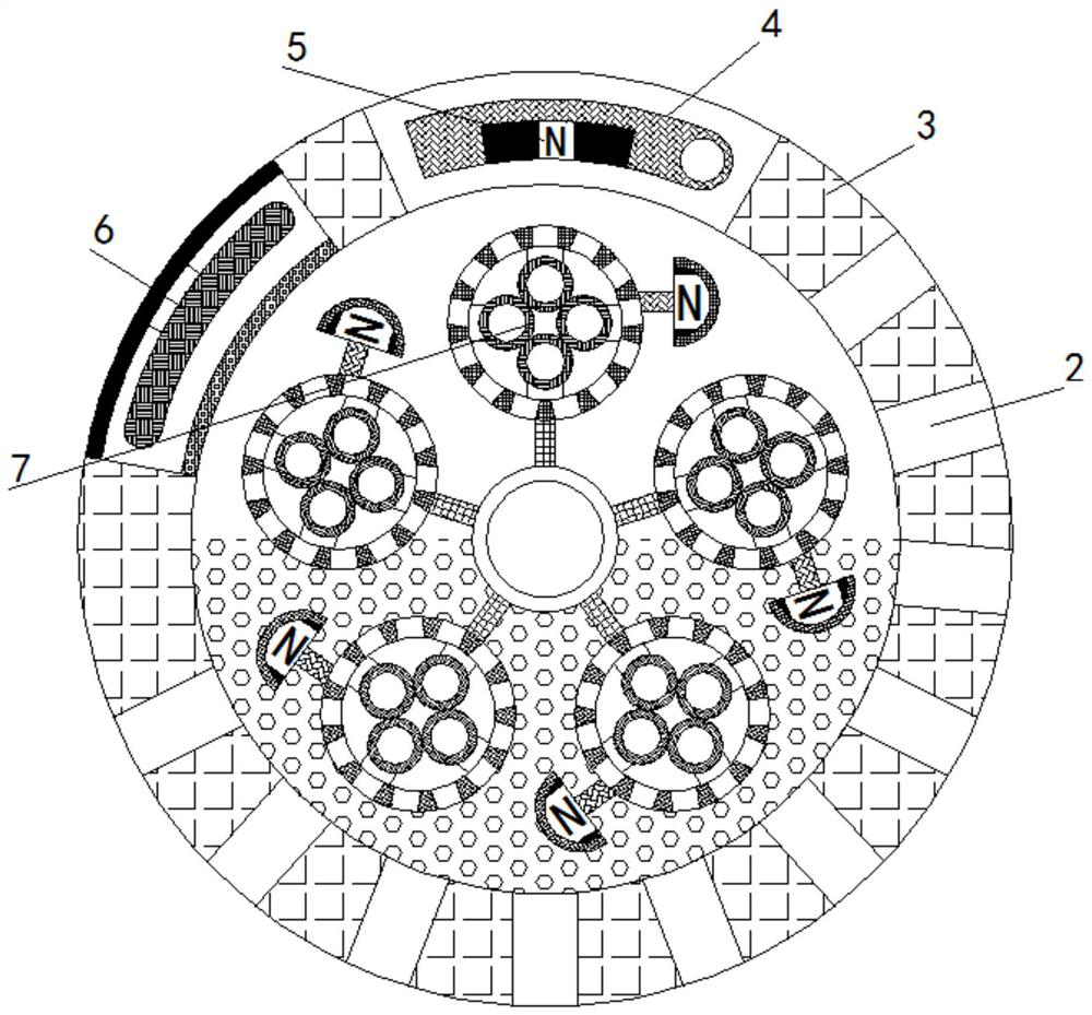 Plastic waste gas purification treatment device capable of recycling activated carbon