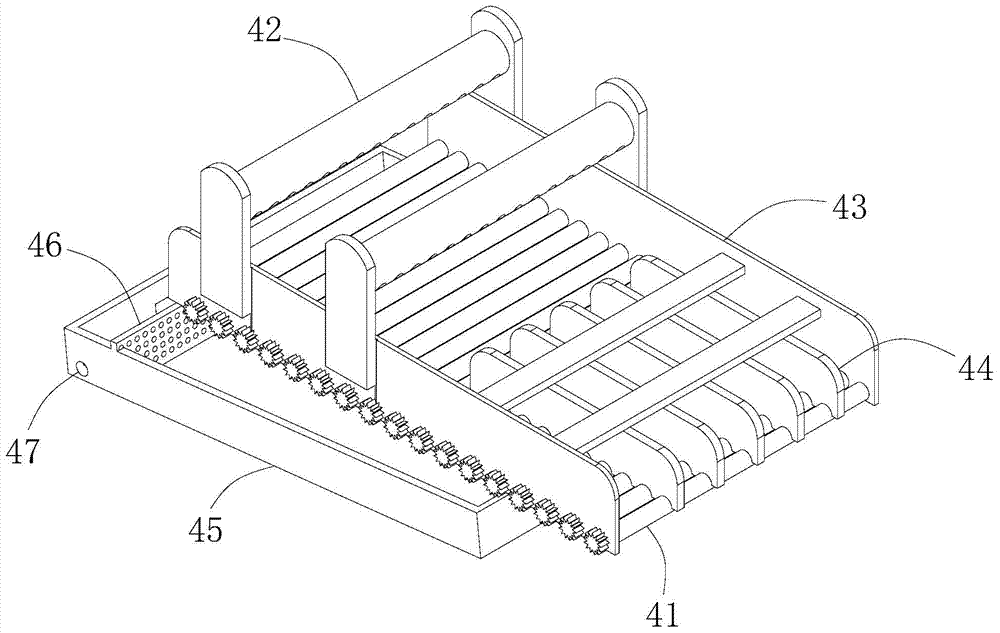 Potato drip-washing and conveying device