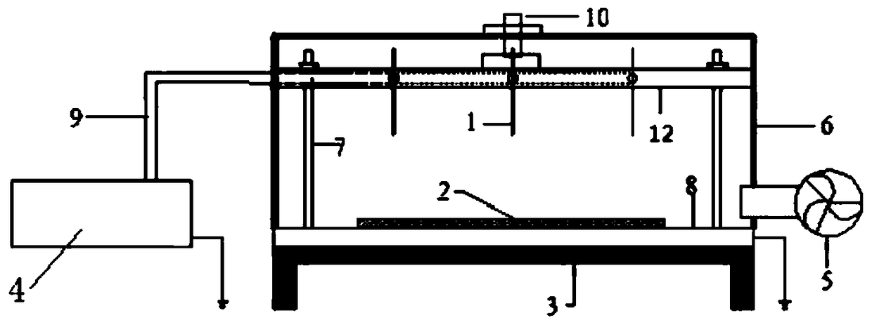 Filtering material electret equipment and method