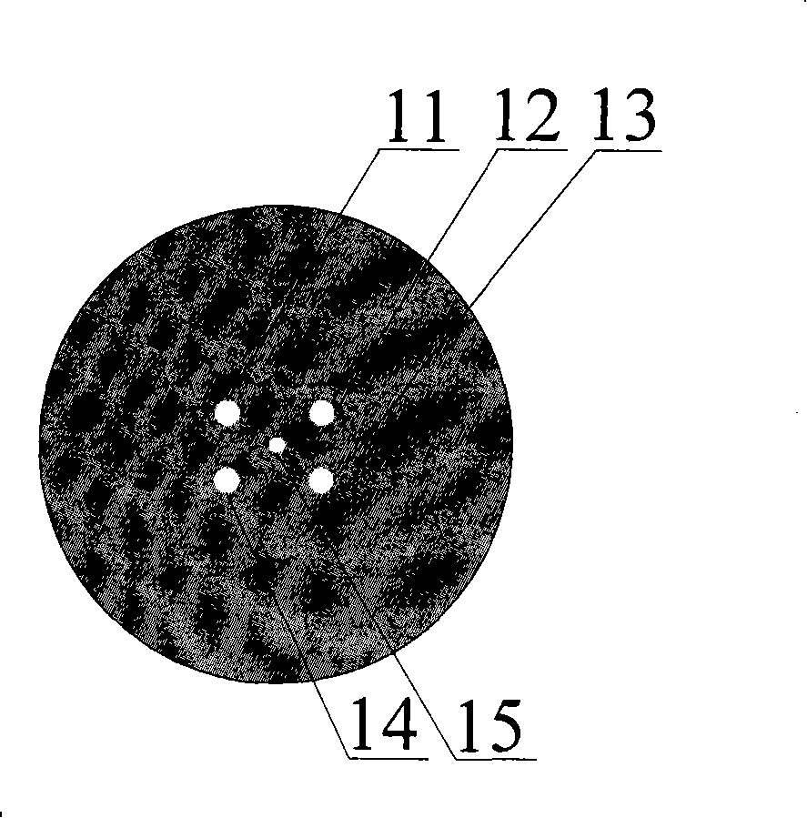 Null moving digital measuring device and method of aiming device based on target plate with composite image