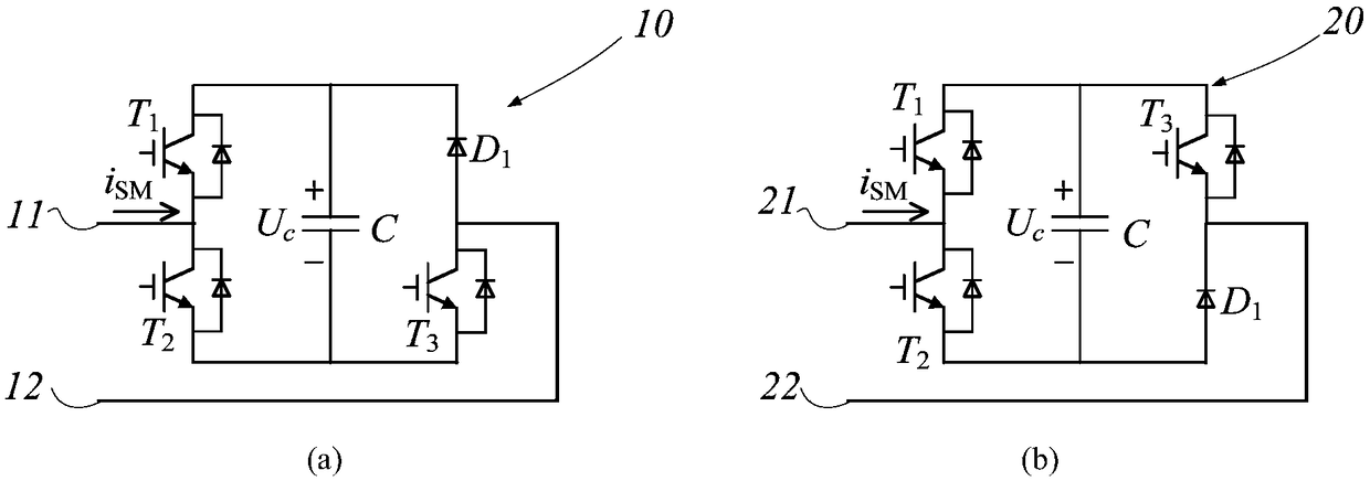 Dual unipolar voltage module chain and its hybrid multilevel converter