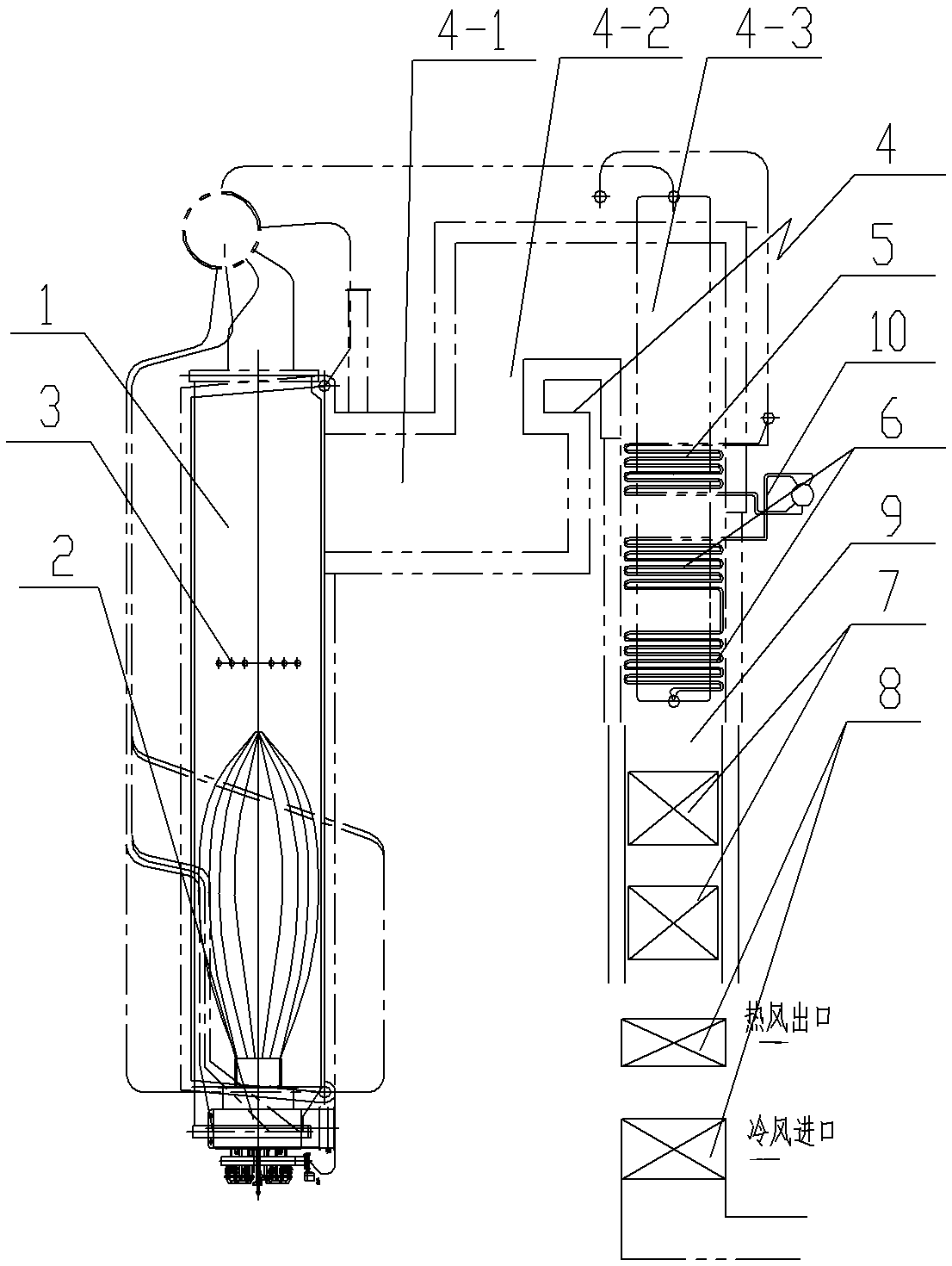 a gas boiler