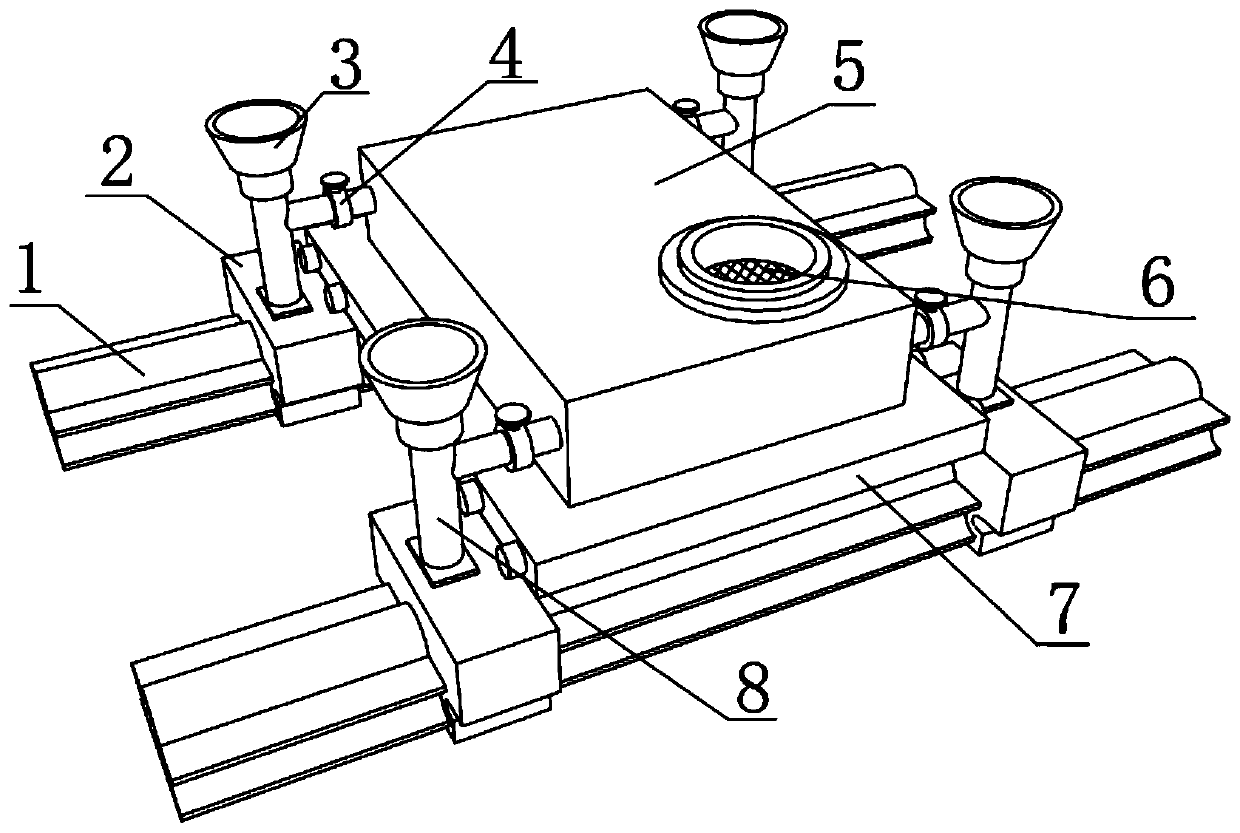 Movable multi-position adjustable air purification device for glue spray production workshop