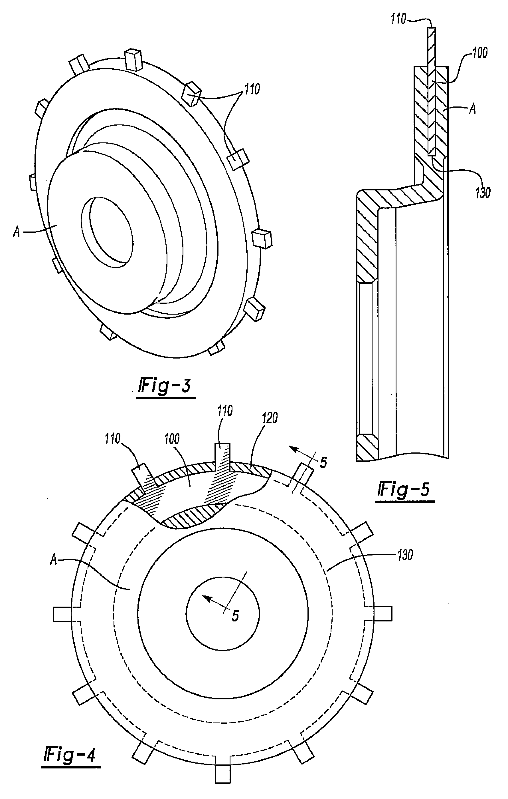 Insert for manufacture of an enhanced sound dampening composite rotor casting and method thereof