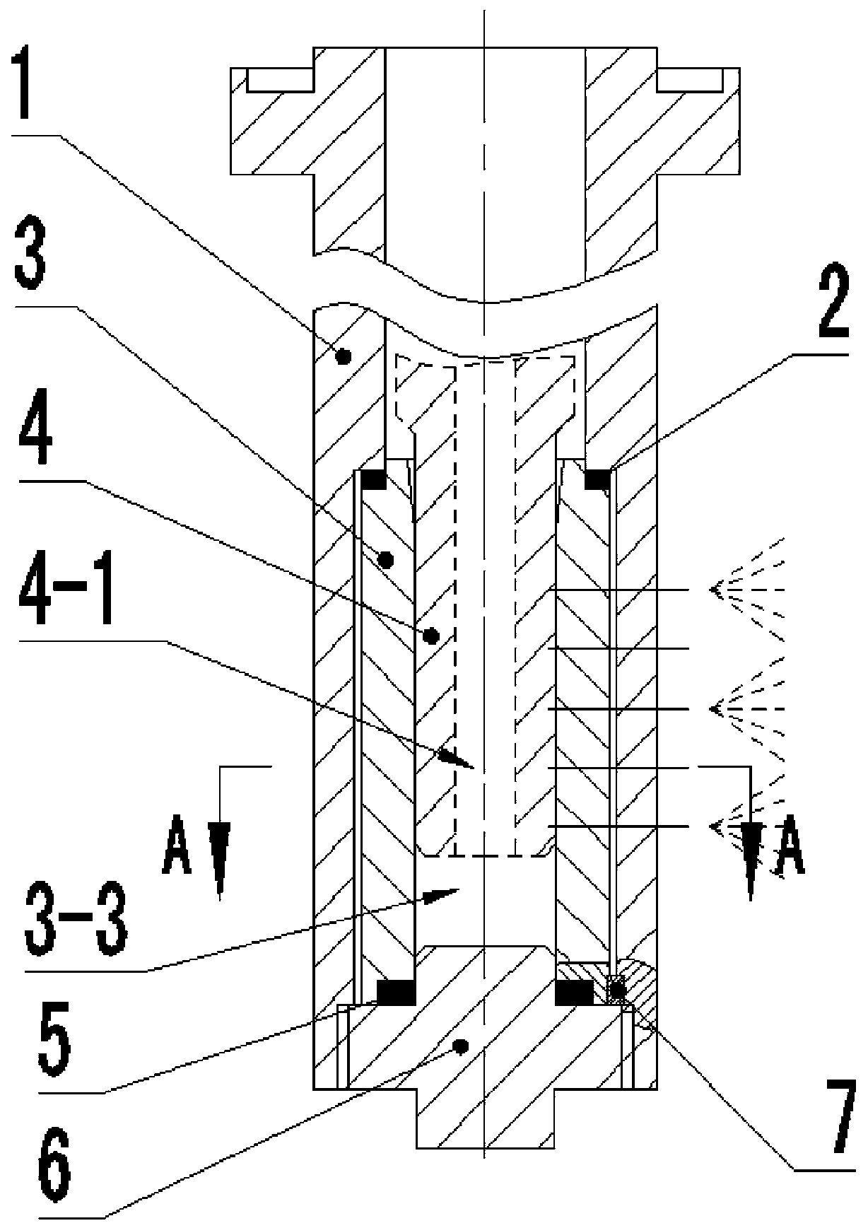 Atomizing nozzle structure of desuperheating valve