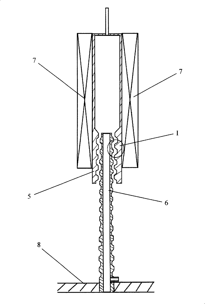 Water squeeze rod assembly driven by driving mechanism in pressure shell and water stack using the assembly