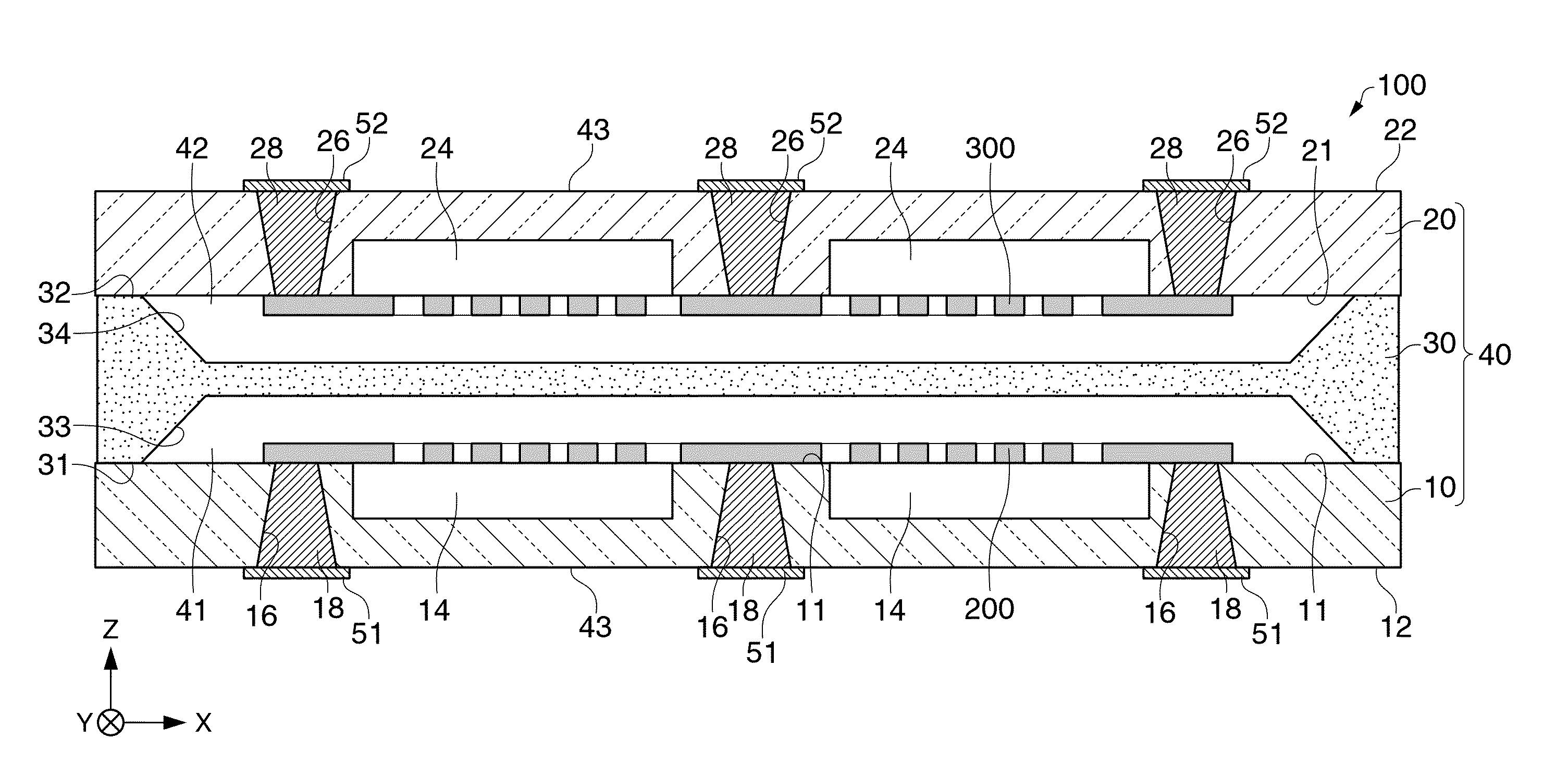 Electronic device, electronic apparatus, and method of manufacturing electronic device