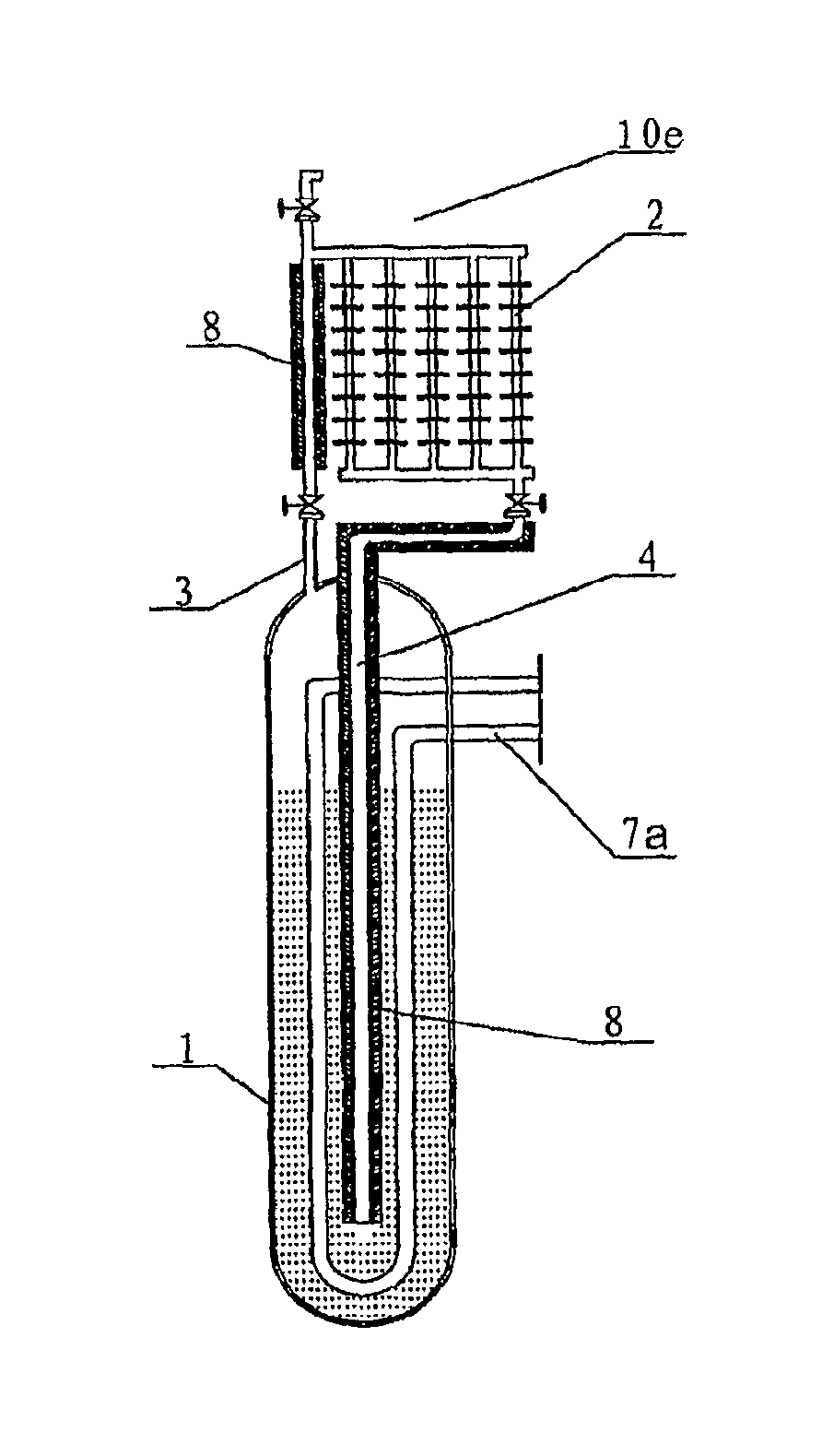 Heat tube device utilizing cold energy and application thereof
