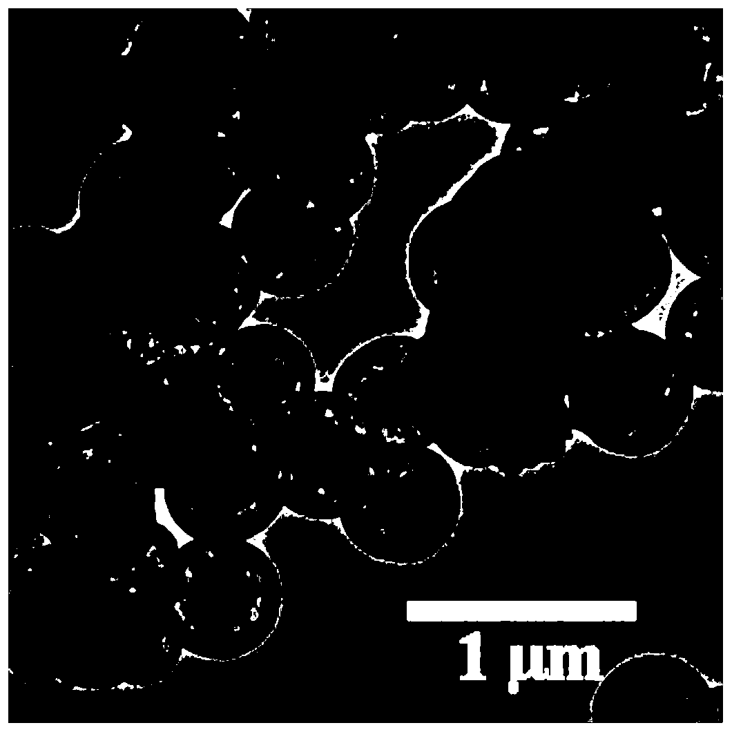 A kind of silicon dioxide egg yolk-eggshell structure material containing large spacing flower-shaped core and its preparation method