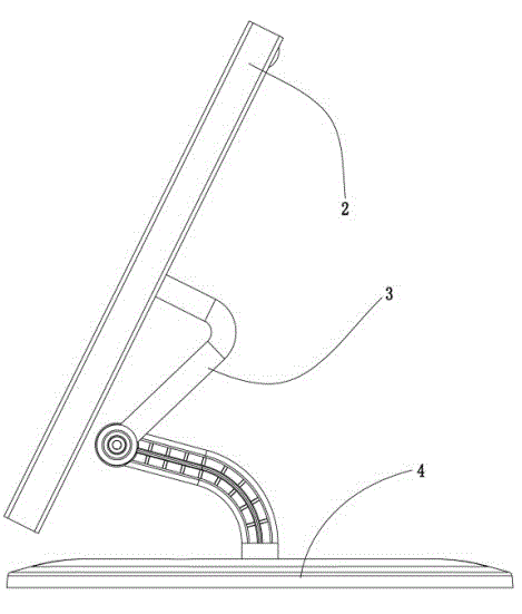 Tablet personal computer support with lock