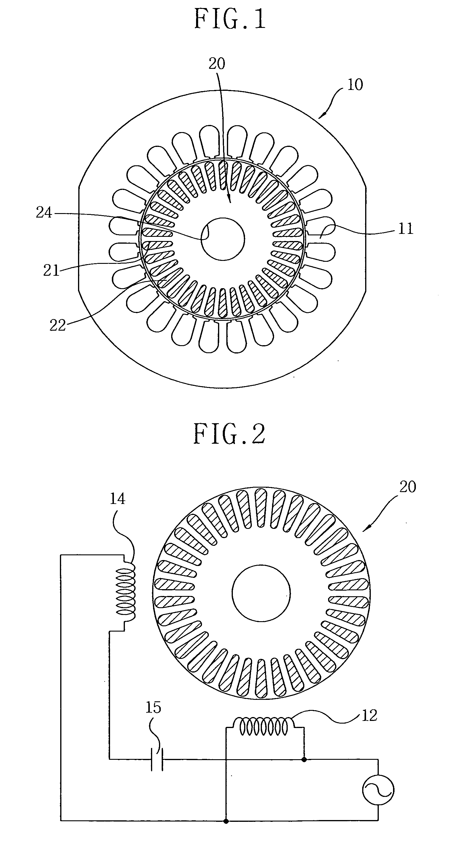 Motor, compressor and air conditioning system having the same