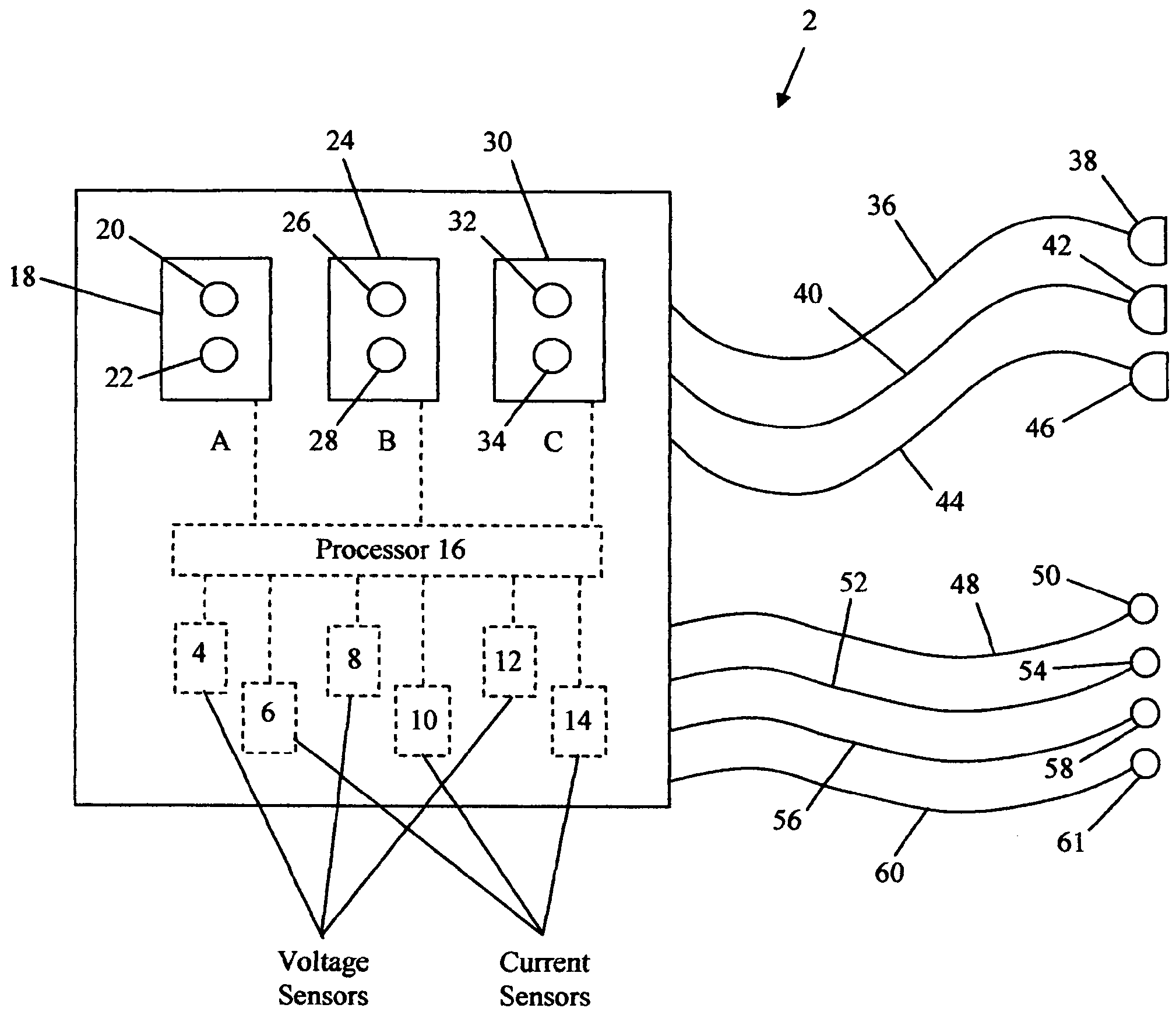 Electrical phase checking apparatus and method of metering