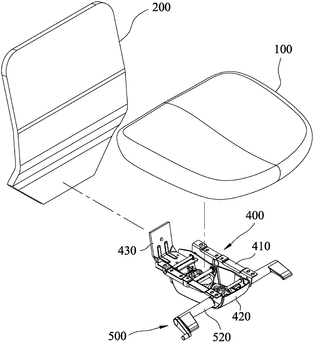 CHAIR BACK BUFFERING ADJUSTING device AND CHAIR INCLUDING THE SAME