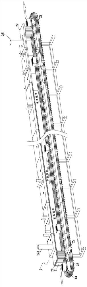 Continuous production method for solid powder chromizing