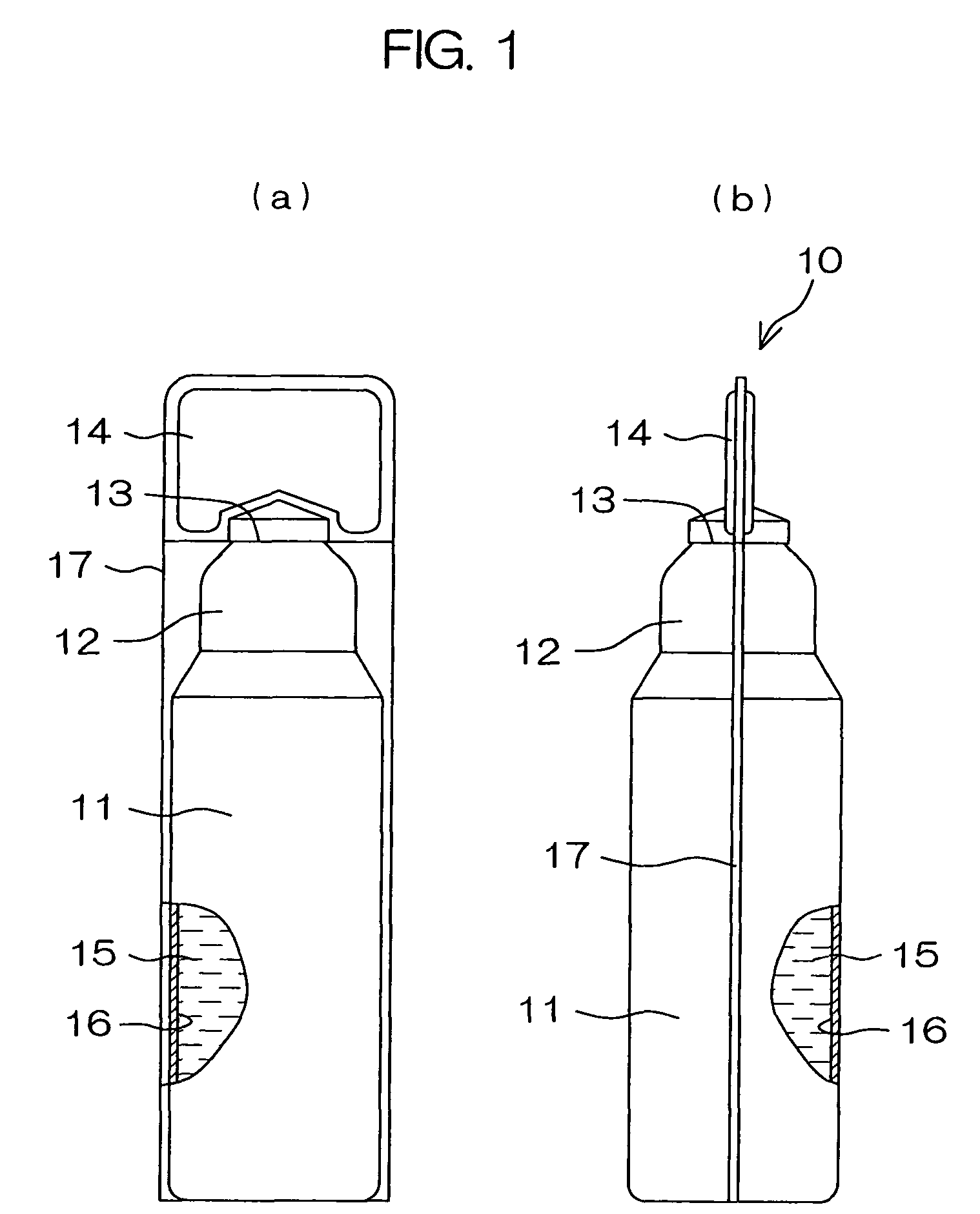 Drug solution filling plastic ampoule and process for producing the same