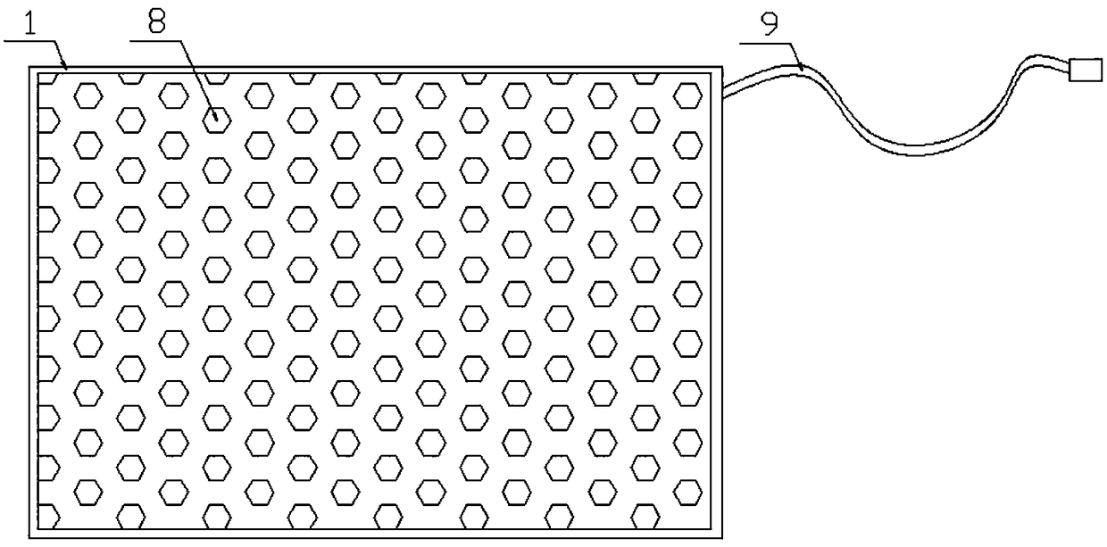 Health care silica gel heating blanket containing graphene