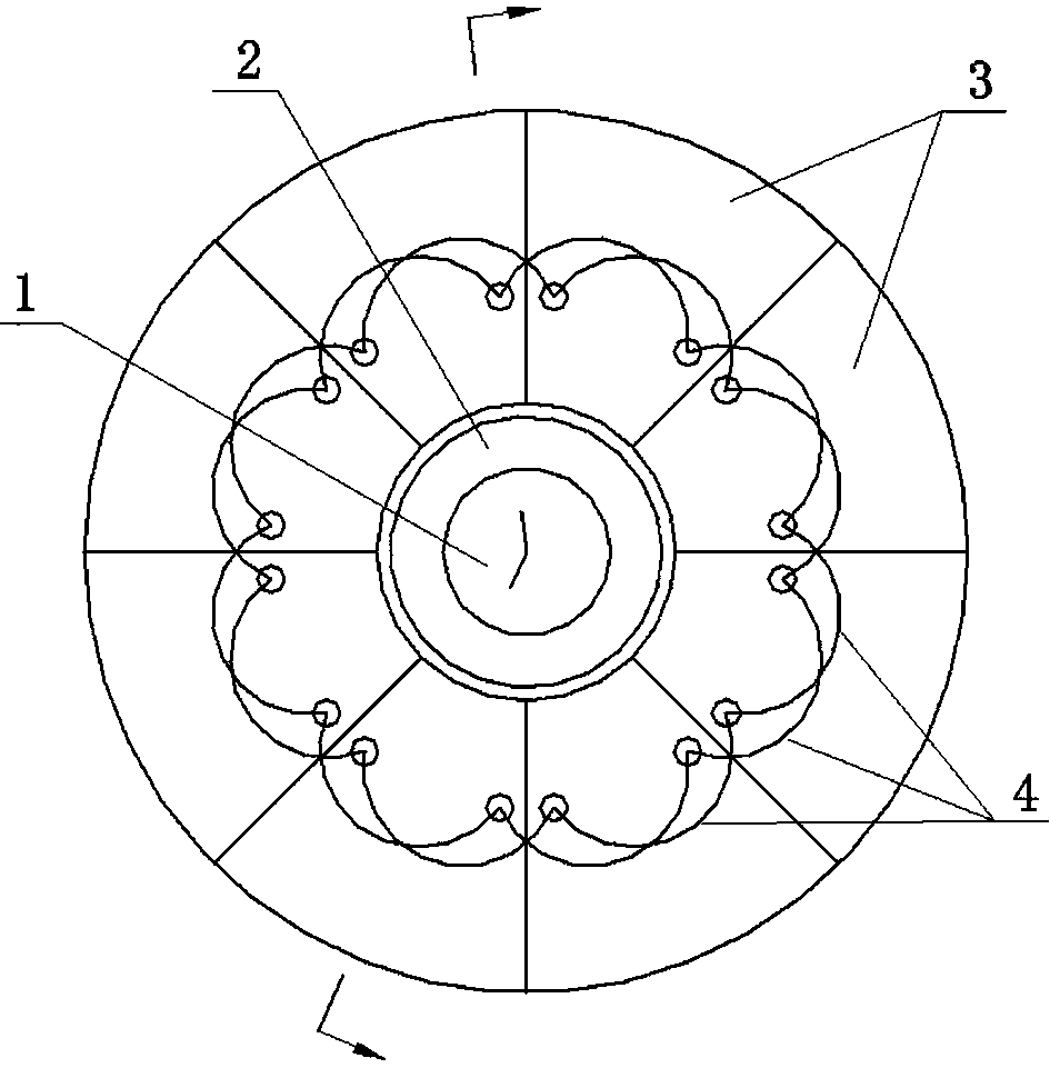 Variable-inertia spring flywheel capable of automatically regulating rotational inertia