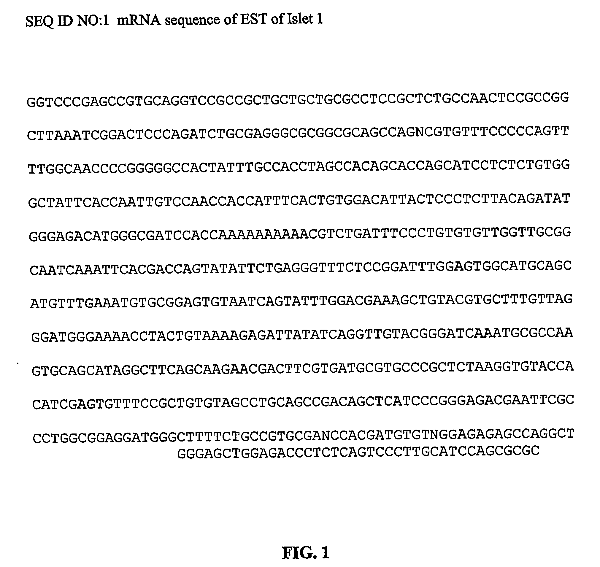 Use of islet 1 as a marker for isolating or generating stem cells