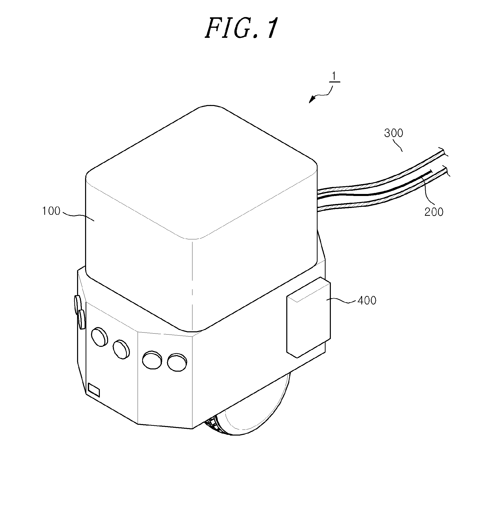 Mobile robot with returning mechanism