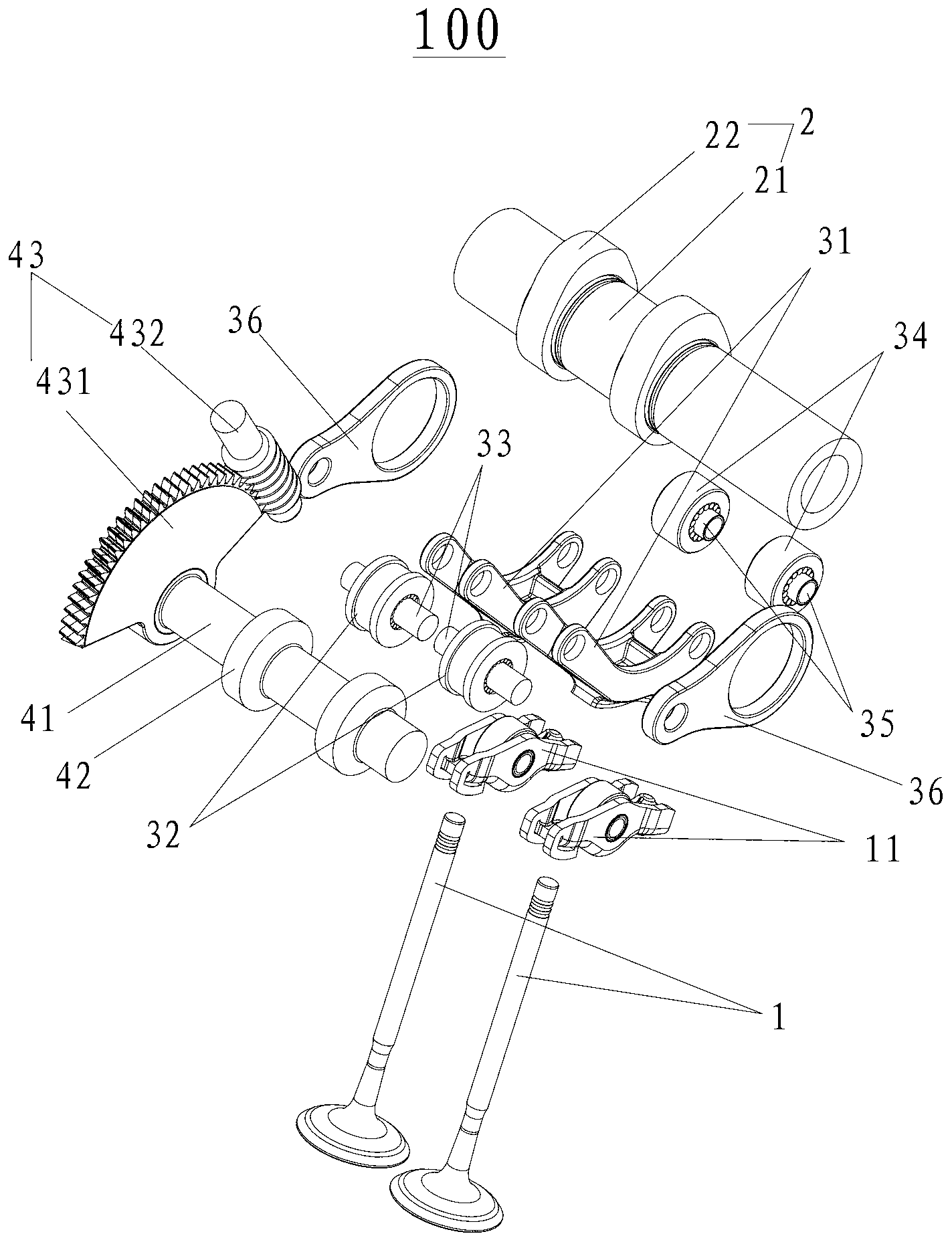 Vehicle, engine and variable valve lift device of vehicle