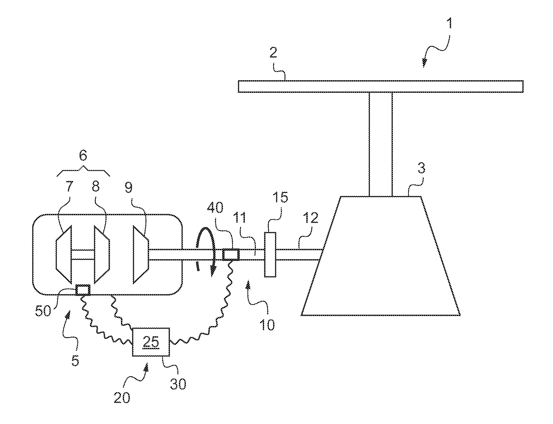 Monitor system for monitoring the starting of a rotary wing aircraft, an aircraft, and a method using the system