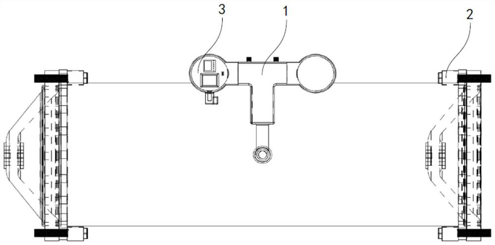 A gas density measuring device