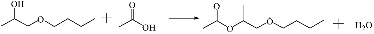 Synthetic method of propylene glycol butyl ether acetate