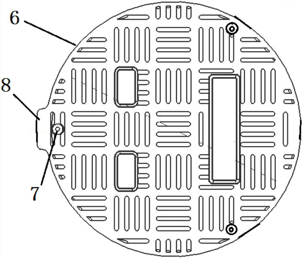 Composite manhole cover for communication base station and preparation method of composite manhole cover