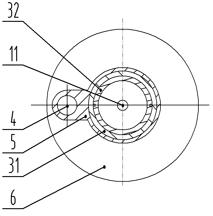 Telescopic parallel pull rod type device used for measuring spatial six-degree-of-freedom motion