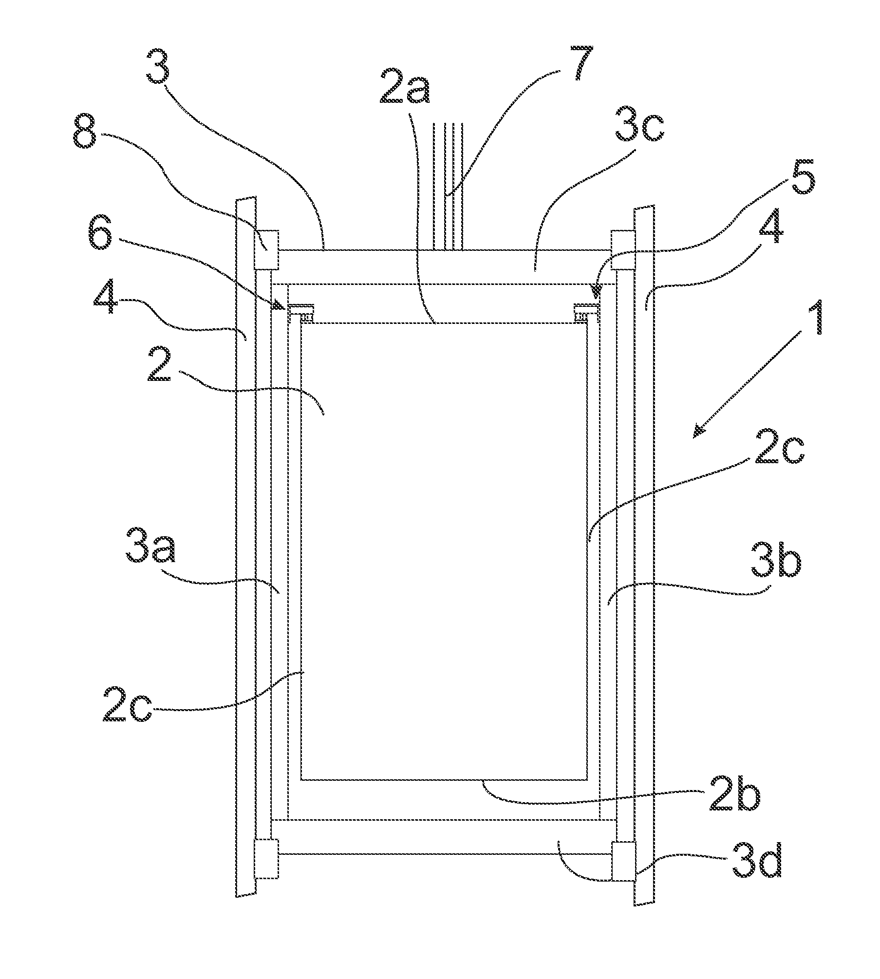 Elevator car arrangement and a connection element