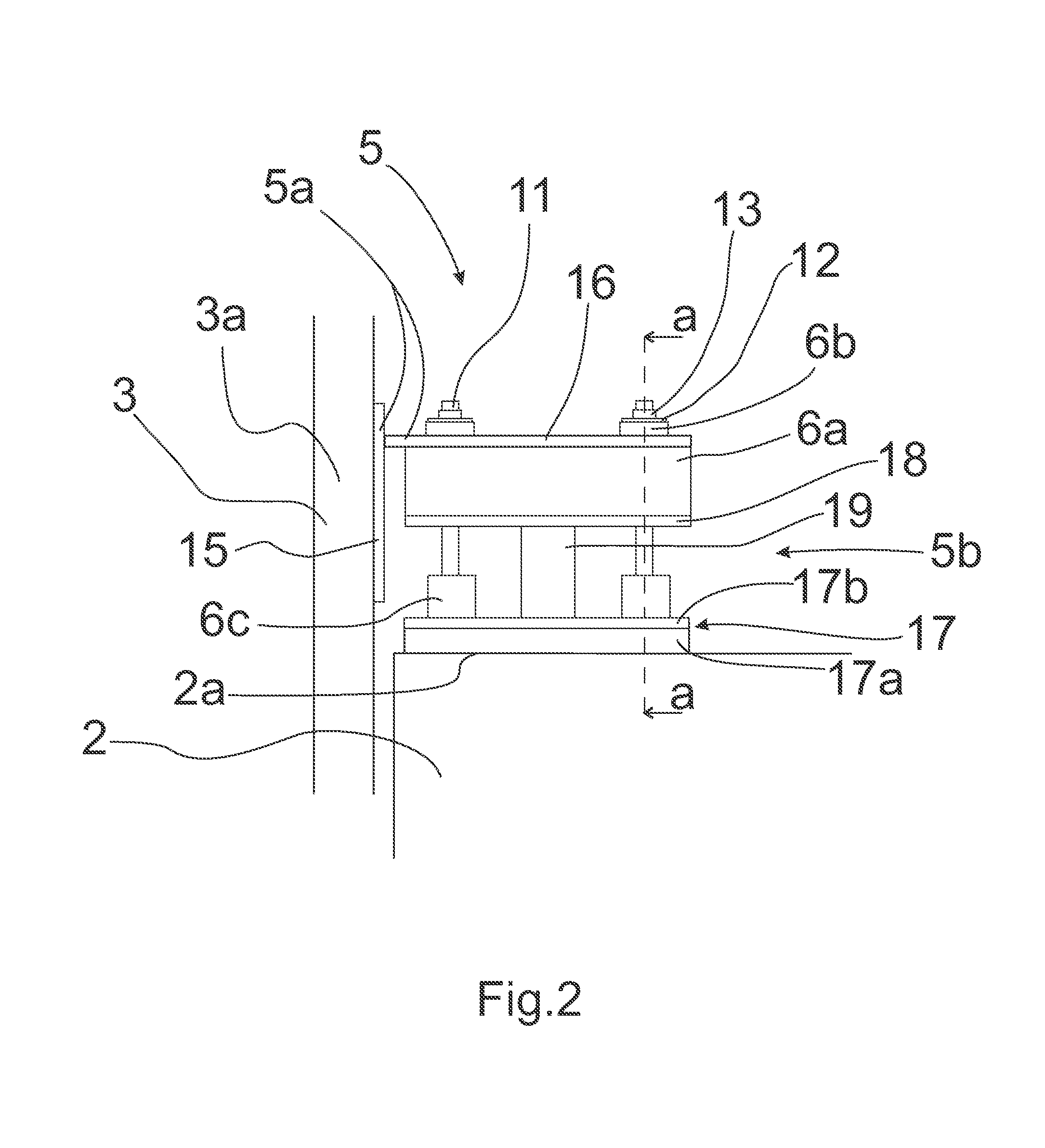 Elevator car arrangement and a connection element