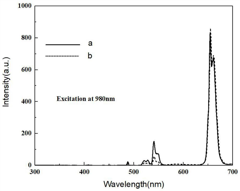 Orthogonal up-conversion luminescence nanoprobe, and preparation method and application thereof