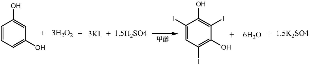 Preparation method of 2,4,6-triiodoresorcinol