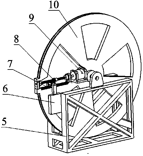 Pneumatic load simulator for undercarriage control test