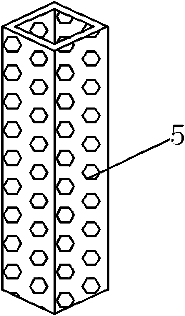 Piling method of damming piling machine