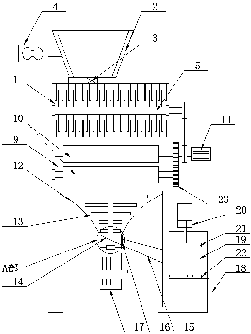 Dairy cow lactagogue feed production device and production method thereof