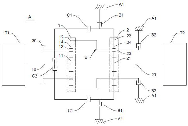 Stepless speed change mechanism and power assembly