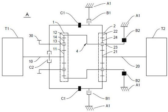 Stepless speed change mechanism and power assembly