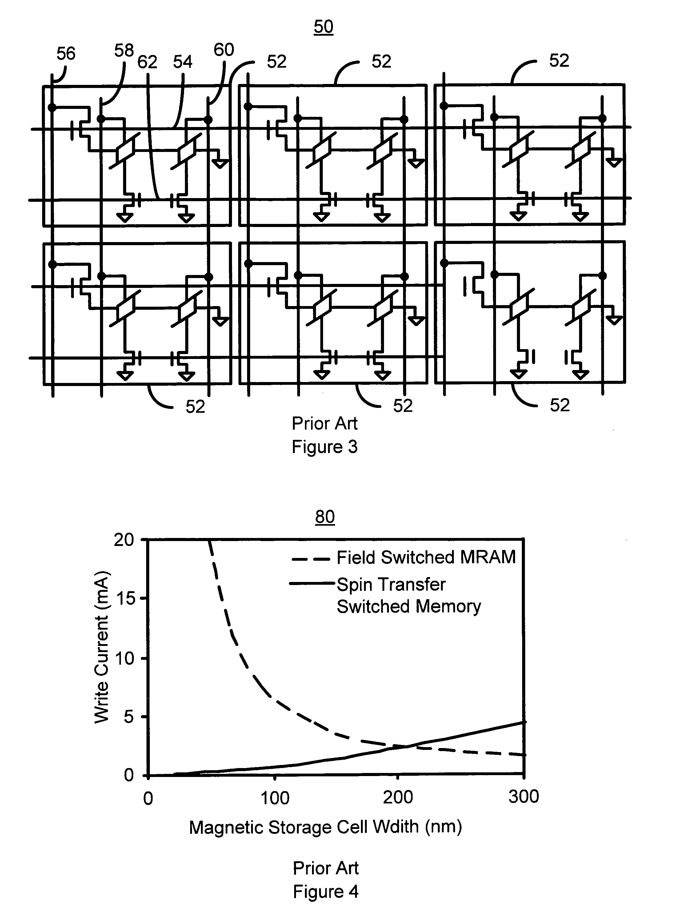 Current driven switching of magnetic storage cells utilizing spin transfer and magnetic memories using such cells