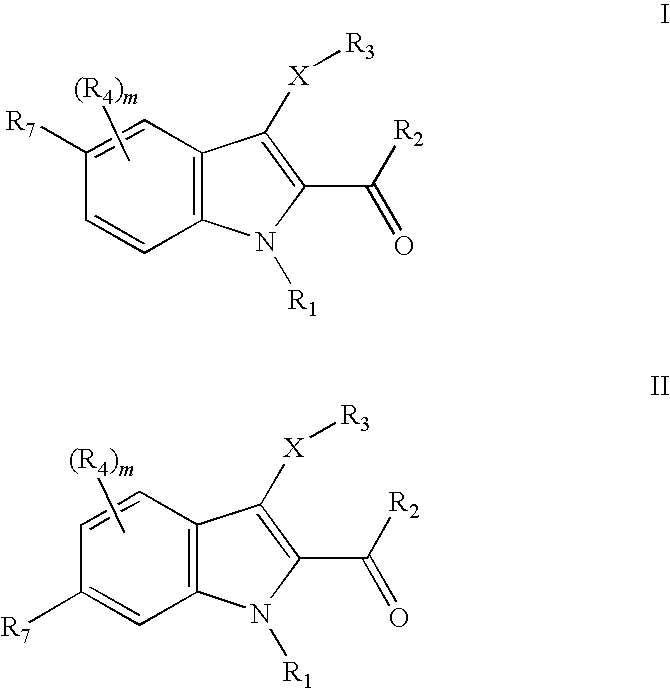 3-substituted-5- and 6-aminoalkyl indole-2-carboxylic acid amides and related analogs as inhibitors of casein kinase i