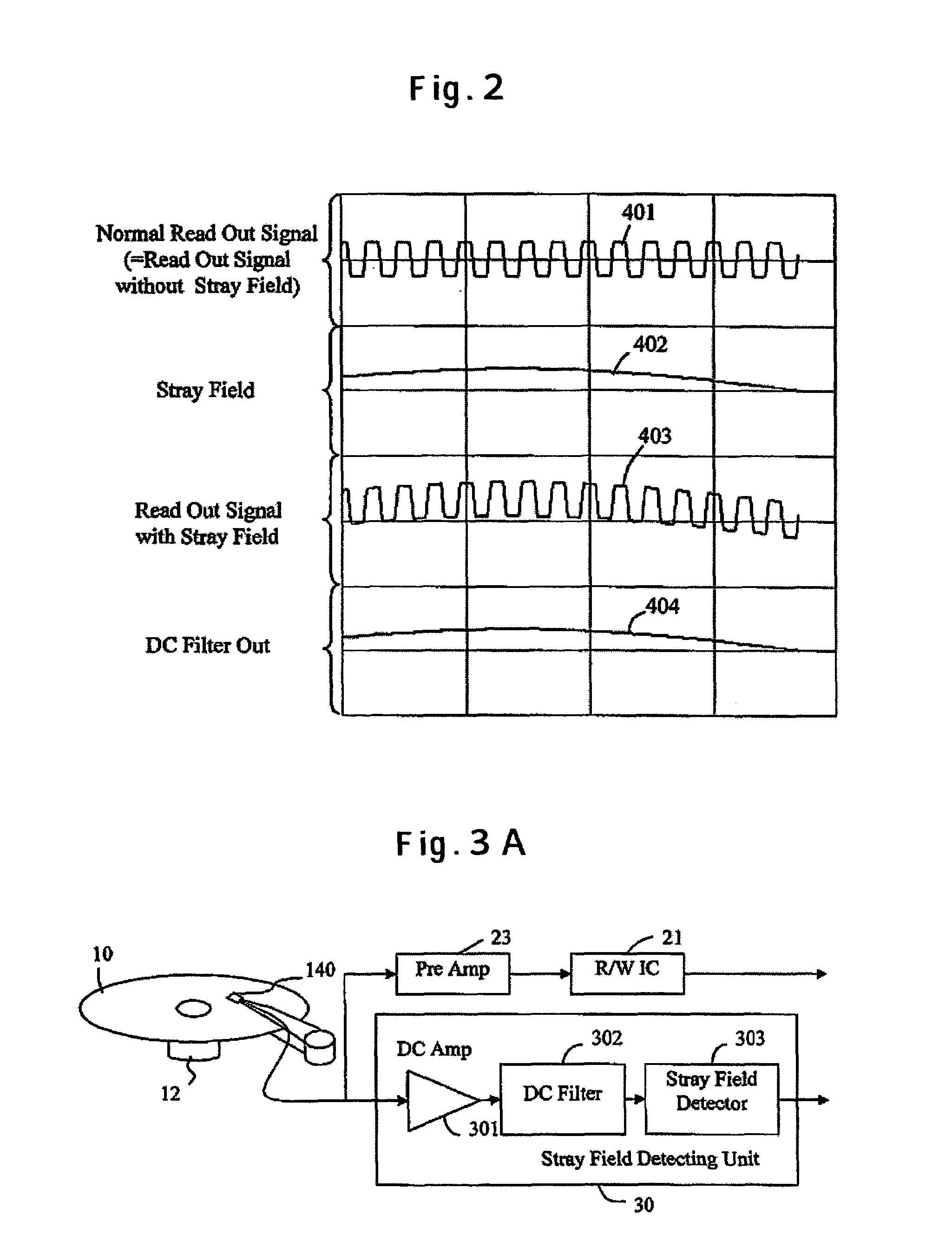 Stray field detector, magnetic disk drive, and method of head escaping