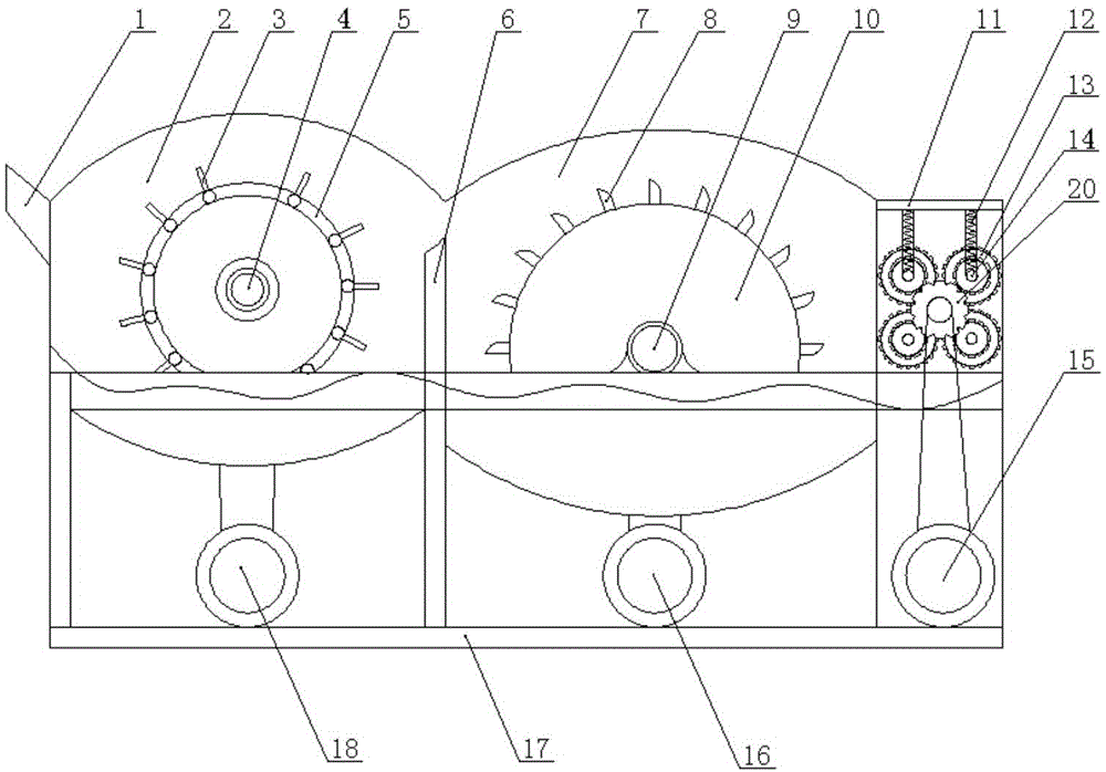 Palm sheet breaking device