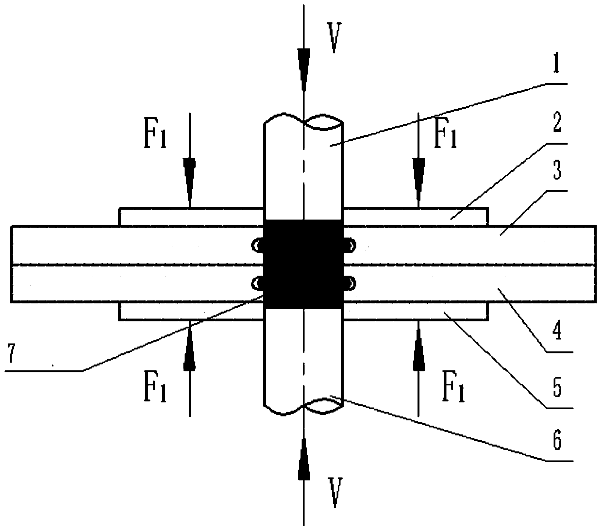 Method of riveting heavy and medium metal sheets without projections on double faces
