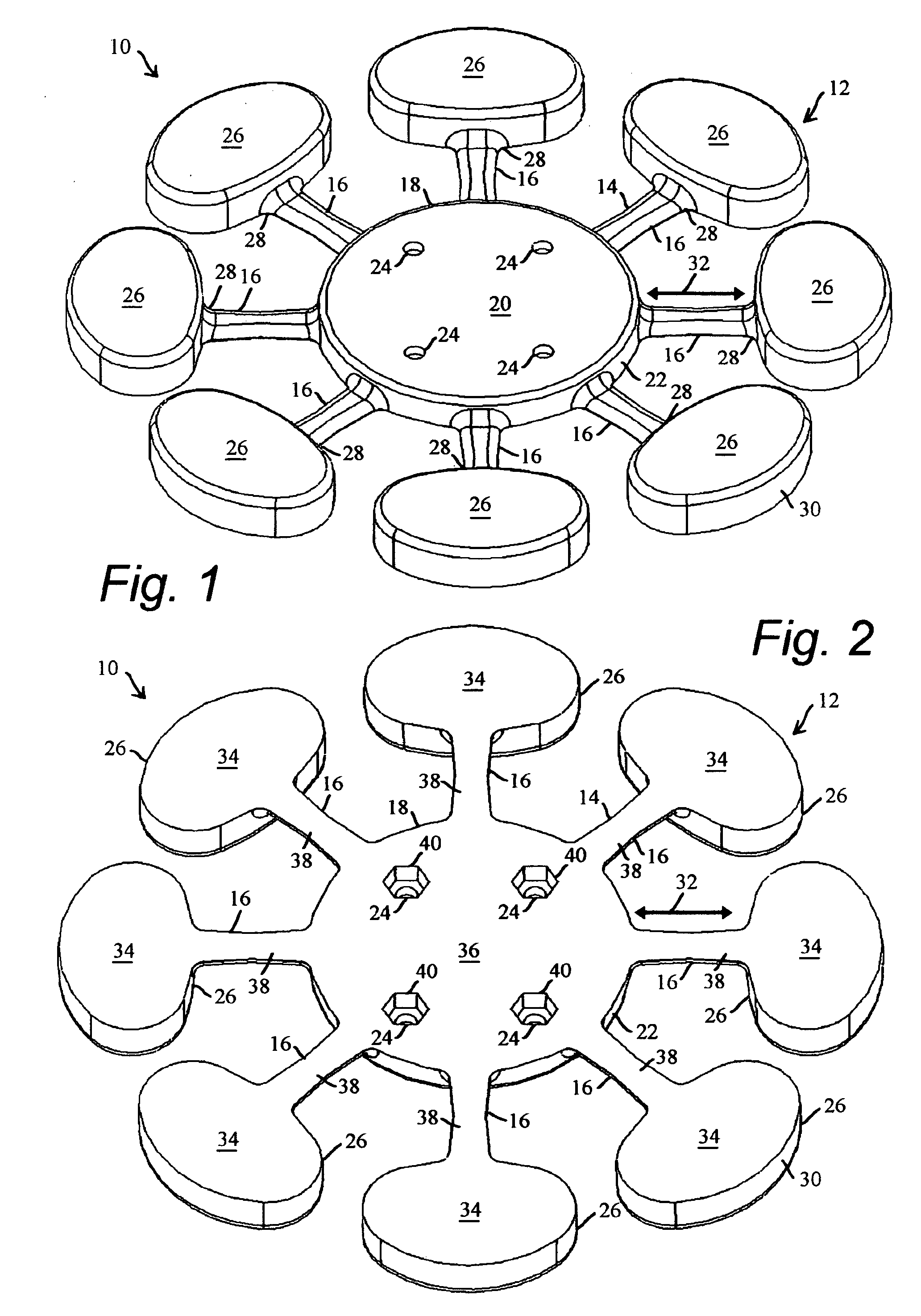 Method for manufacturing a weighted base