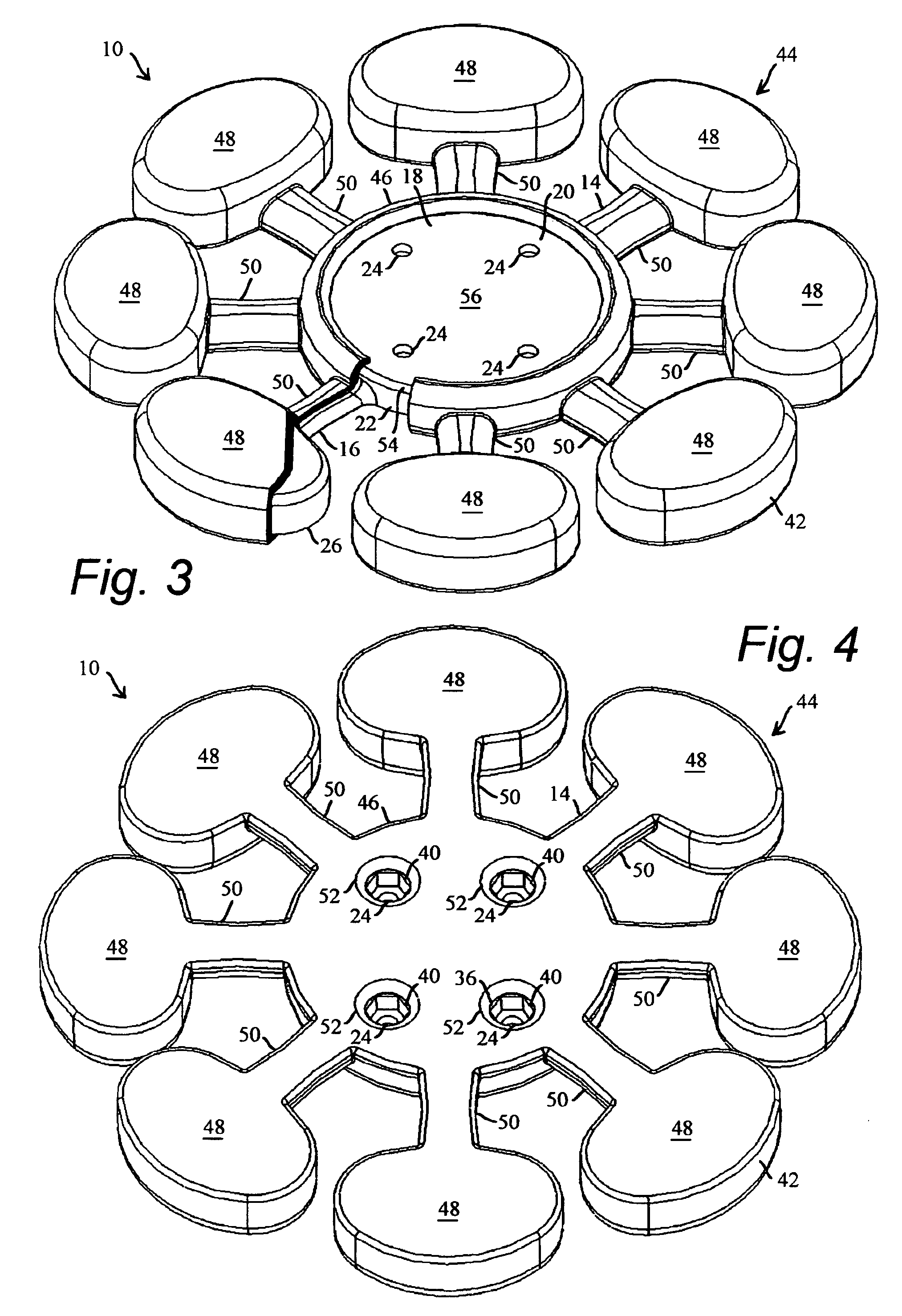 Method for manufacturing a weighted base