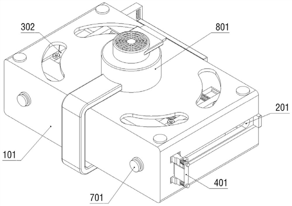 Machine room network switch with protection structure