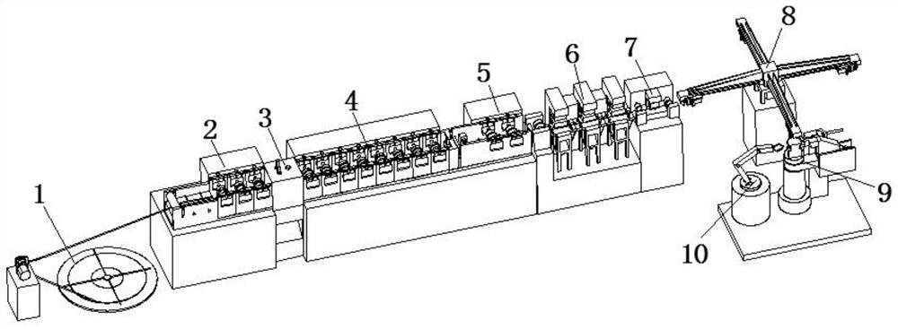 A mobile phone frame automatic production process