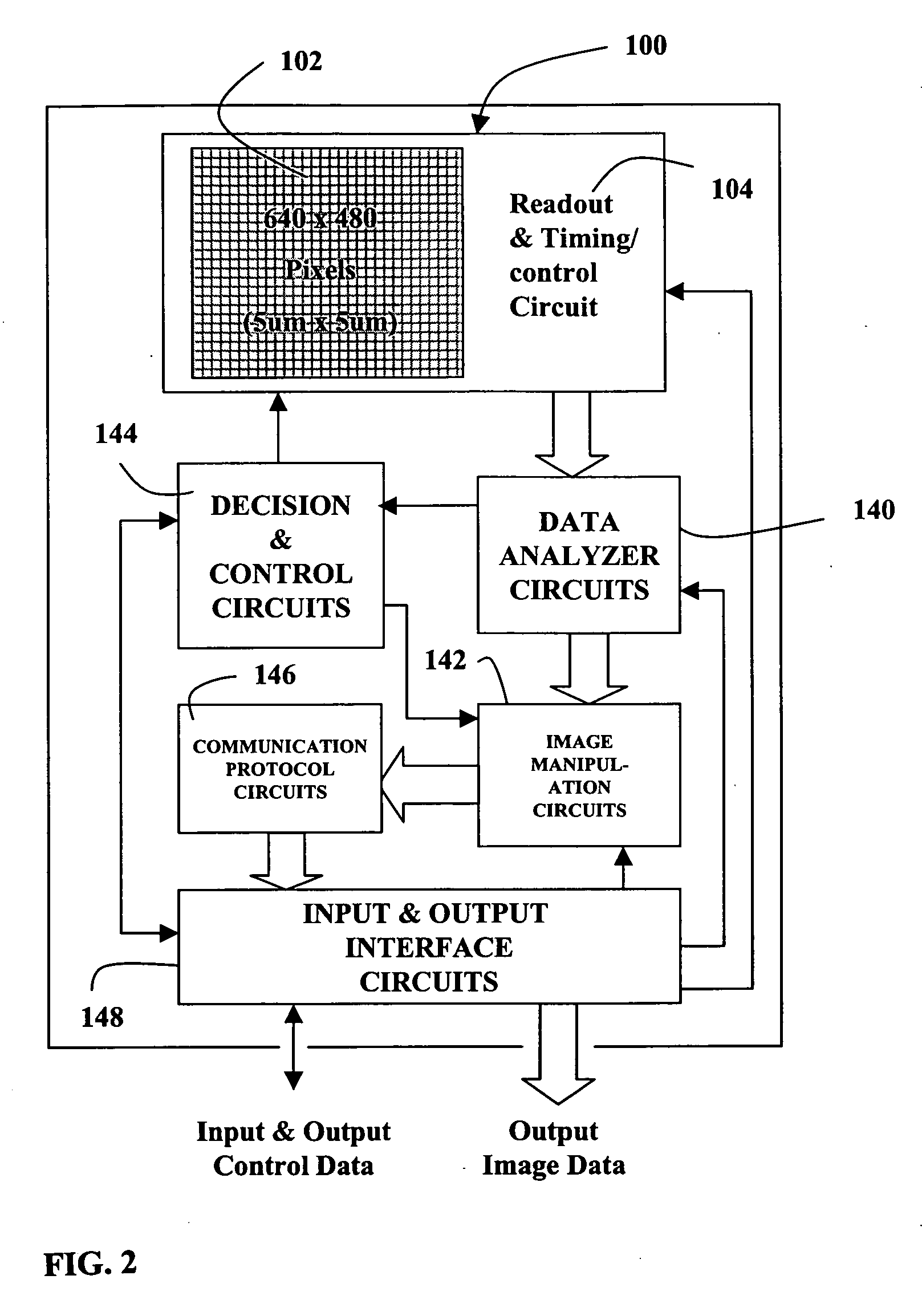 Electronic image sensor
