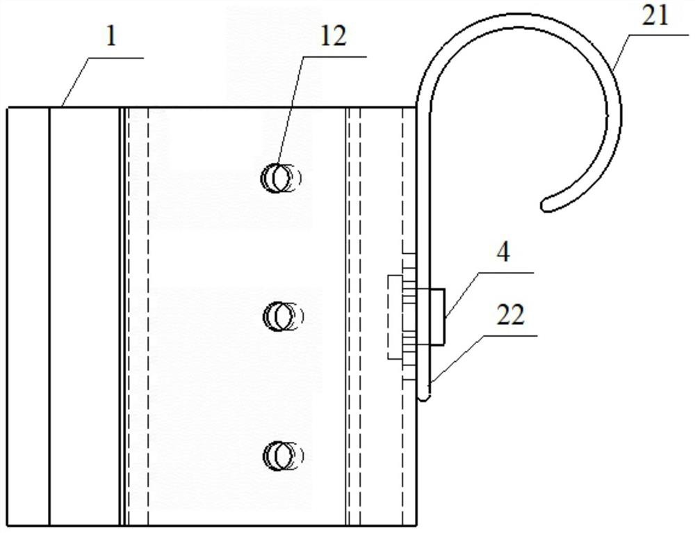 Elastic pipe clamp for automobile pipeline, vehicle frame and vehicle