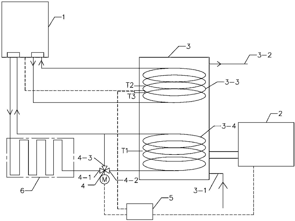 Fuel pump complementing heating and hot water supplying system and control method